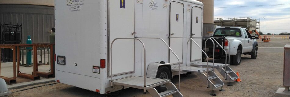 Premium Three Stall Standard Restroom Trailer