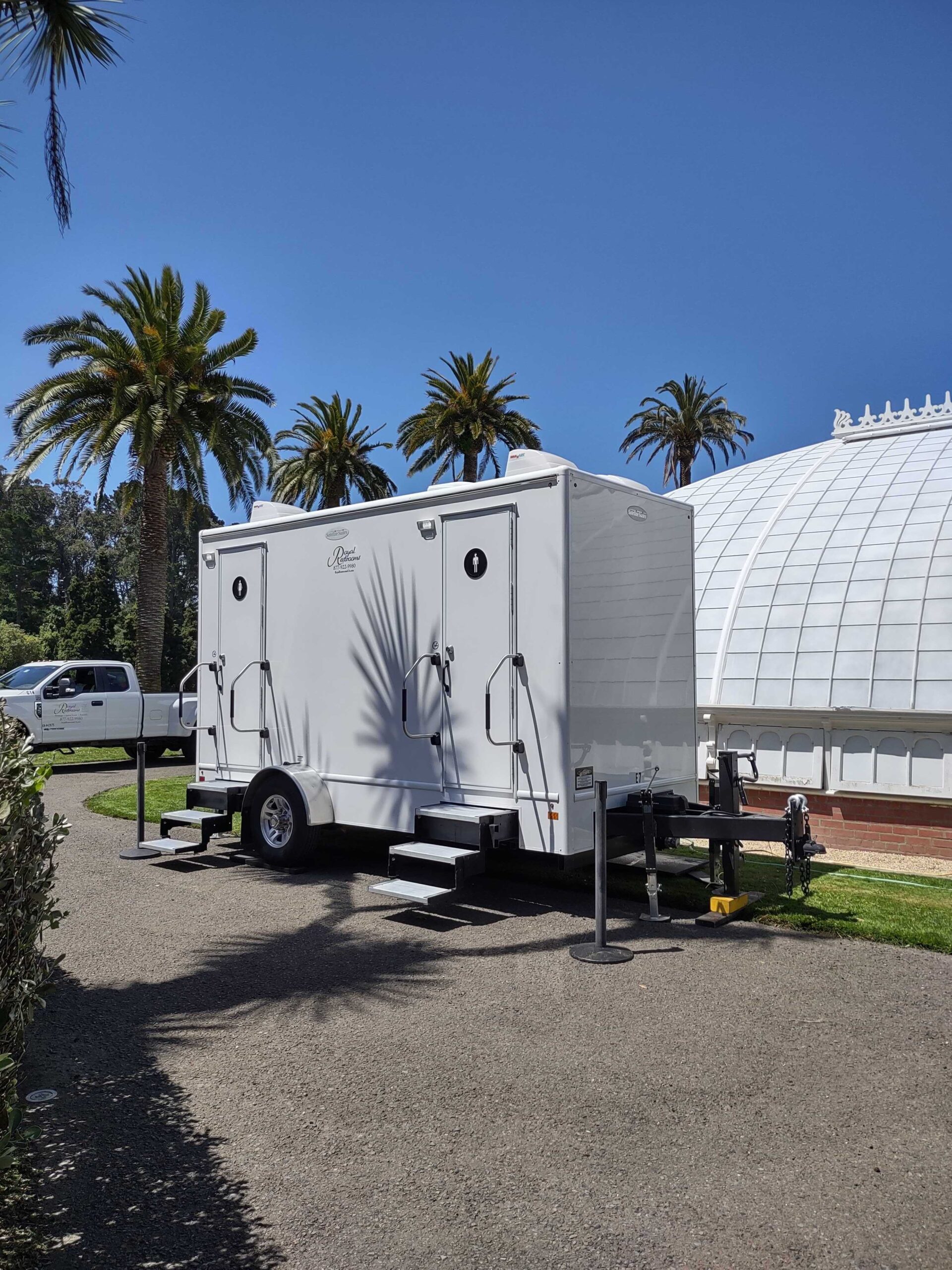 Two Stall Standard Restroom Trailer