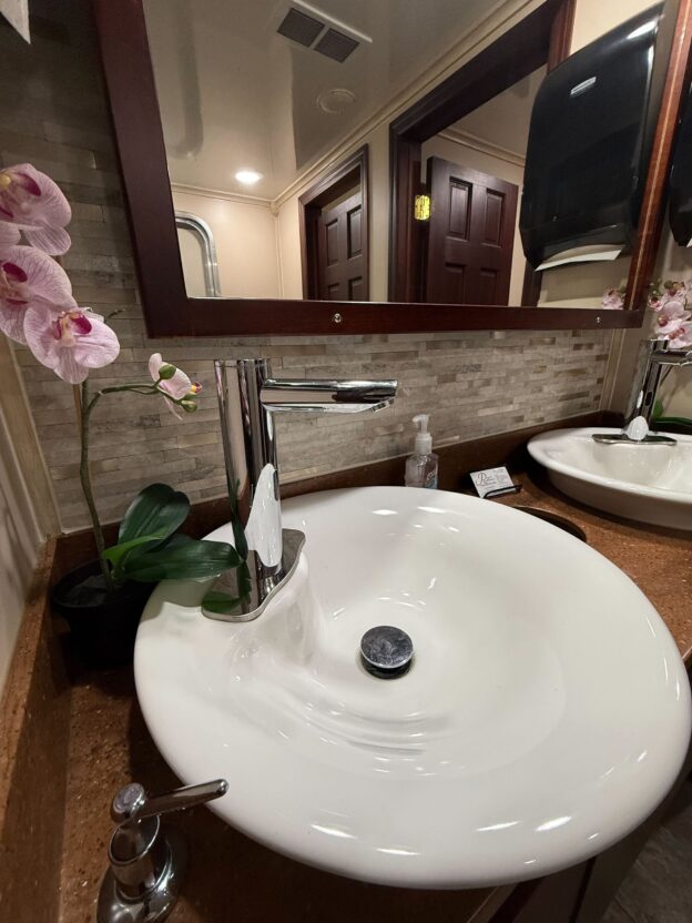 Elite Signature Restroom Trailer Interior