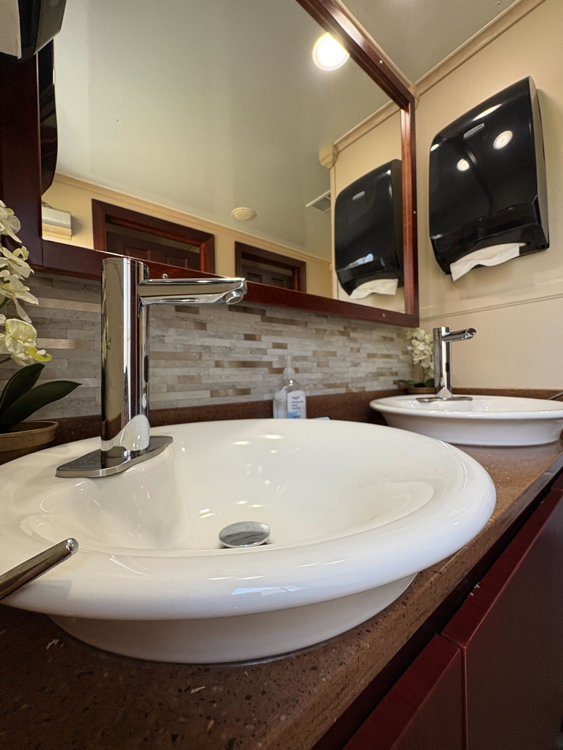 Signature Ten Stall interior vanity and mirrors