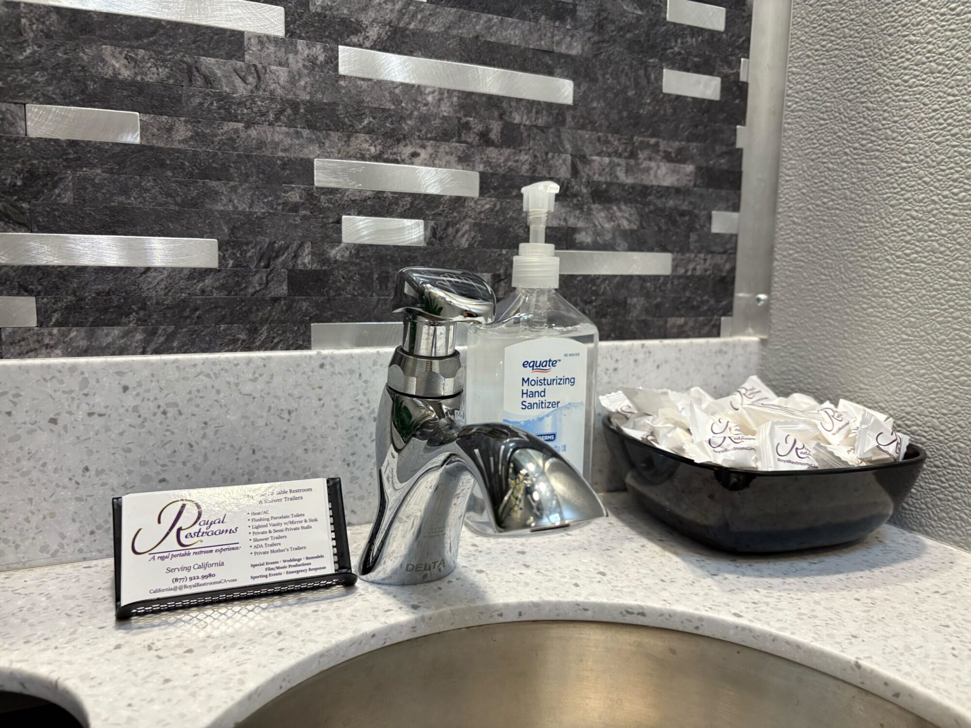 ADA+2 Stall CA Compliant Interior of Non ADA stall sink