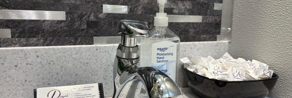 ADA+2 Stall CA Compliant Interior of Non ADA stall sink