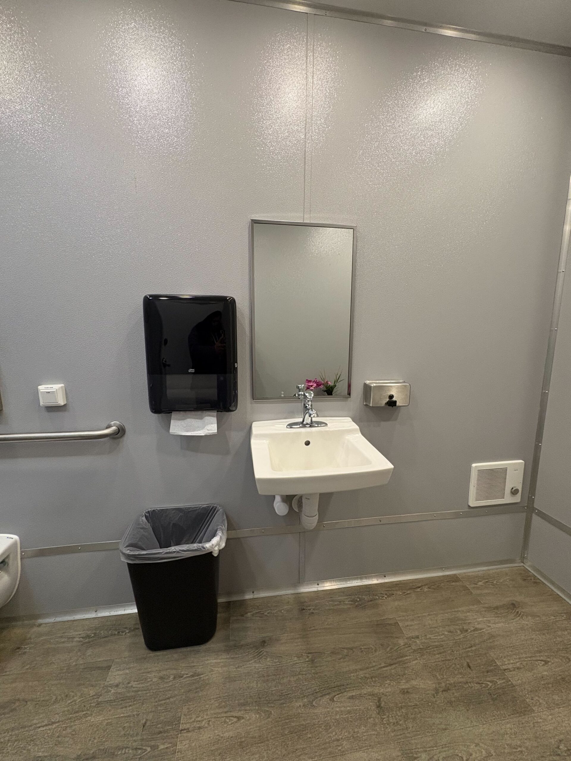 ADA + 2 Stall with ADA Shower trailer — interior lighting