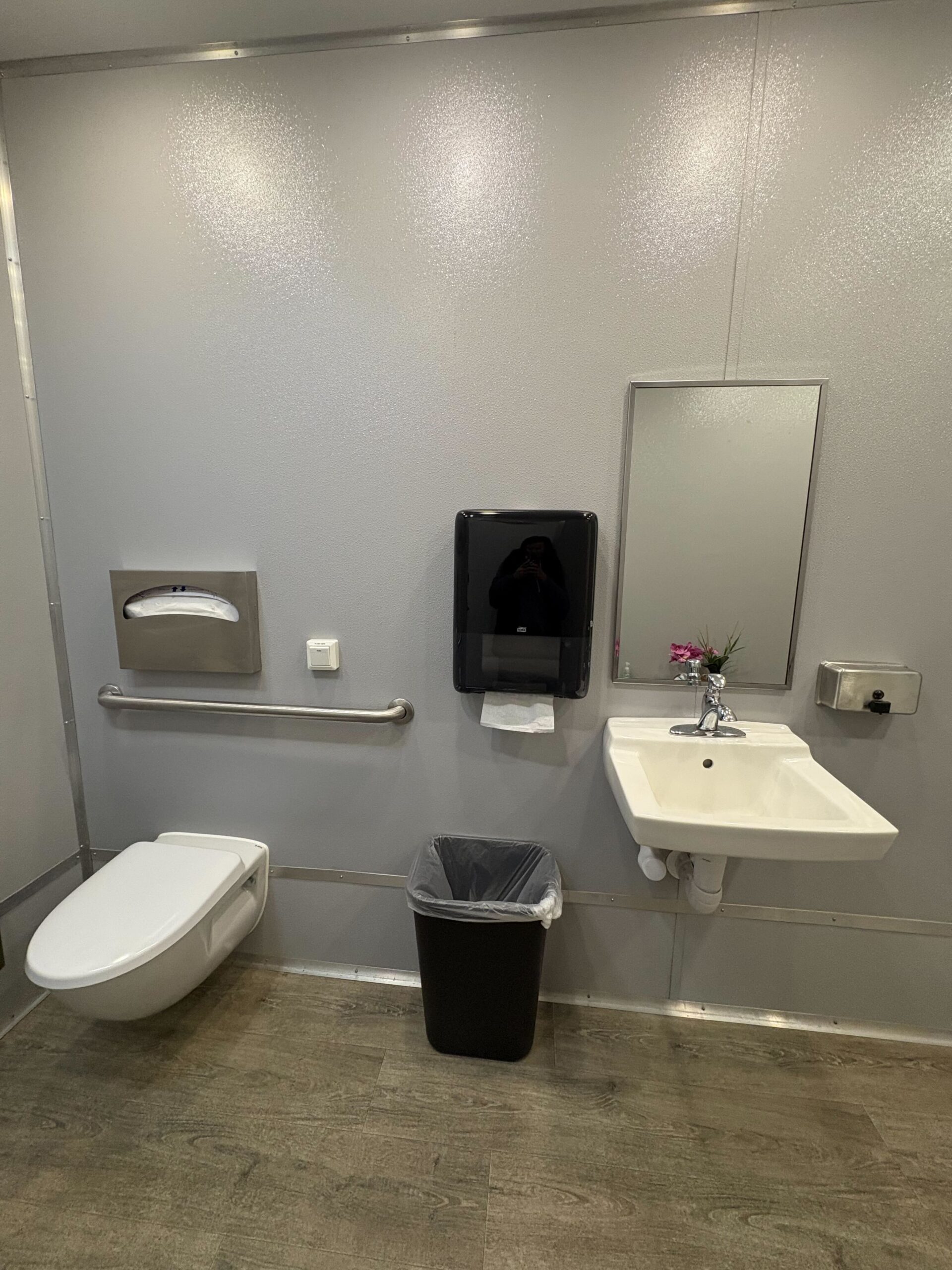 ADA + 2 Stall with ADA Shower trailer — stalls and finishes