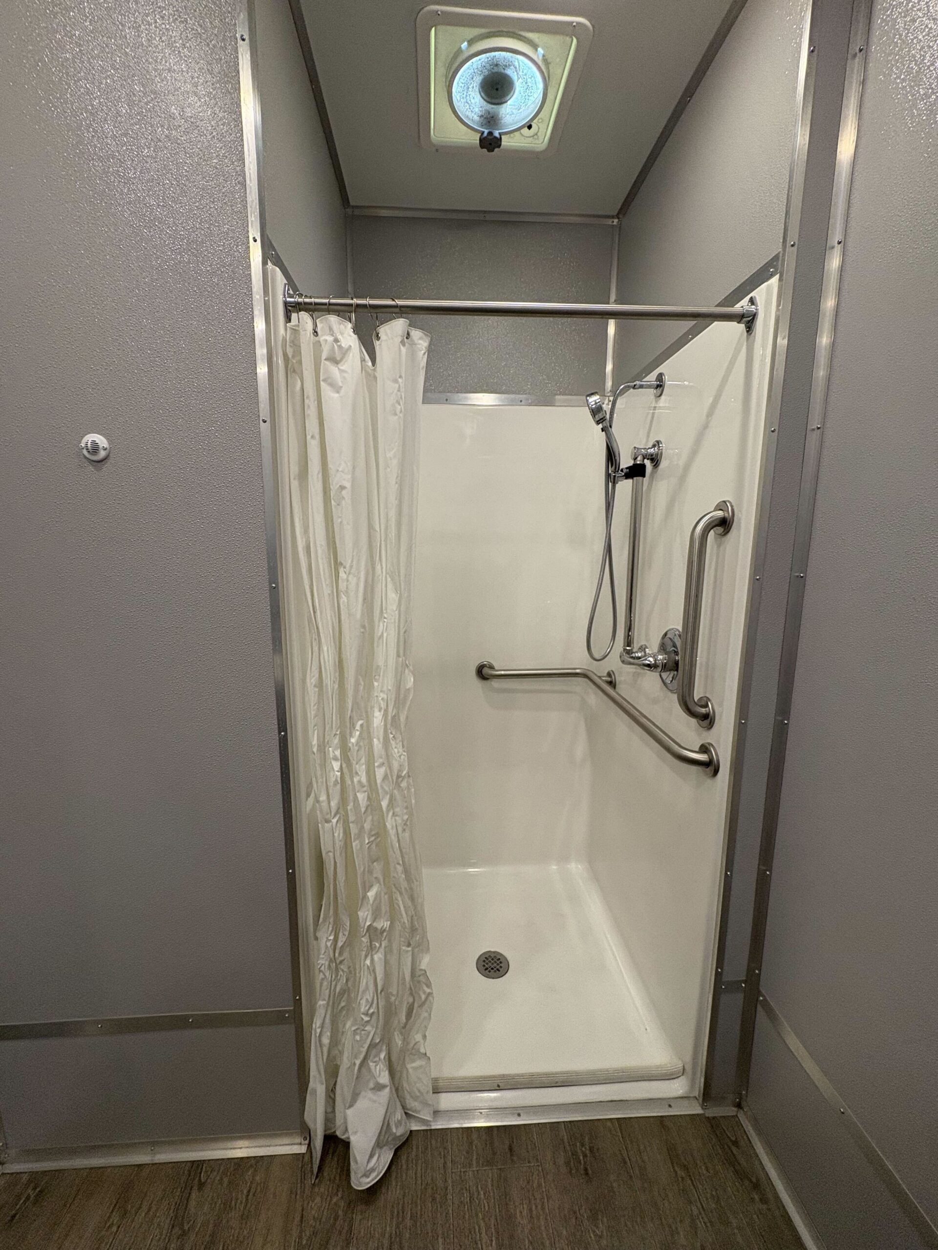 ADA + 2 Stall with ADA Shower trailer — sink and vanity