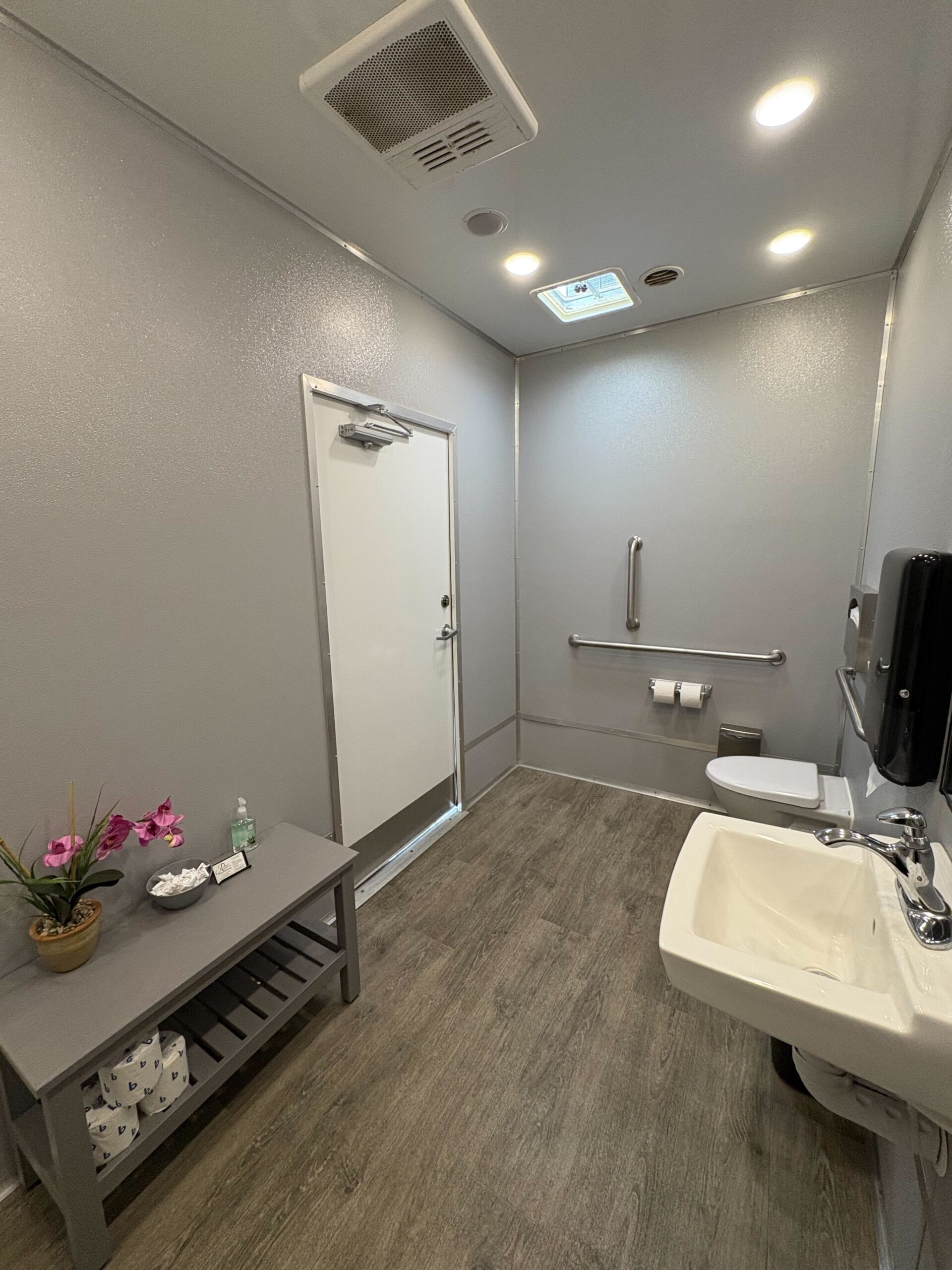ADA + 2 Stall with ADA Shower trailer — ADA ramp access
