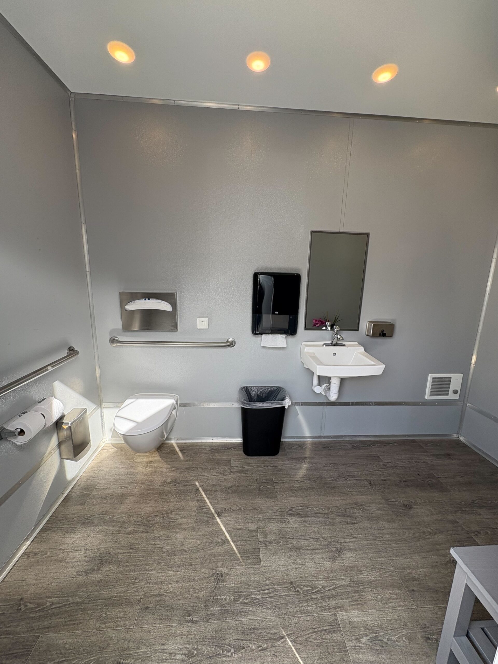 ADA + 2 Stall with ADA Shower trailer — exterior at event site