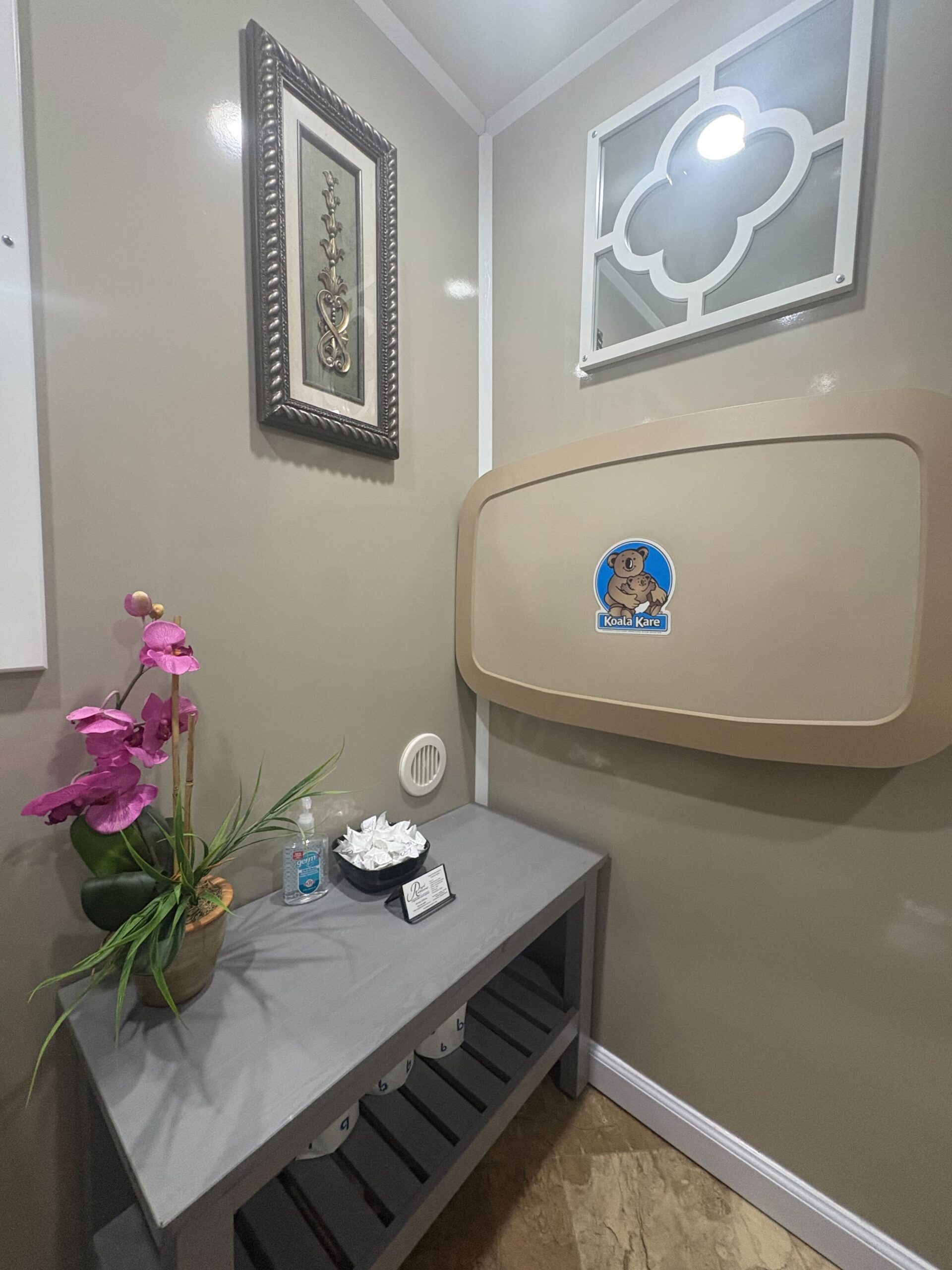 ADA restroom toilet with accessibility features