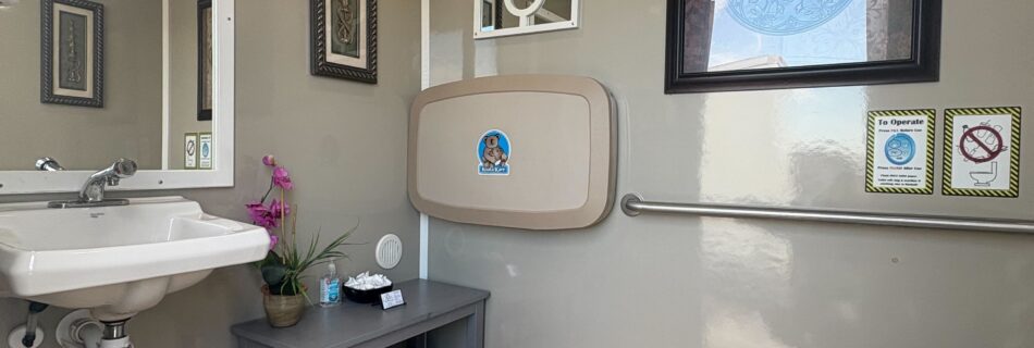 ADA+2 Stall with baby changing station