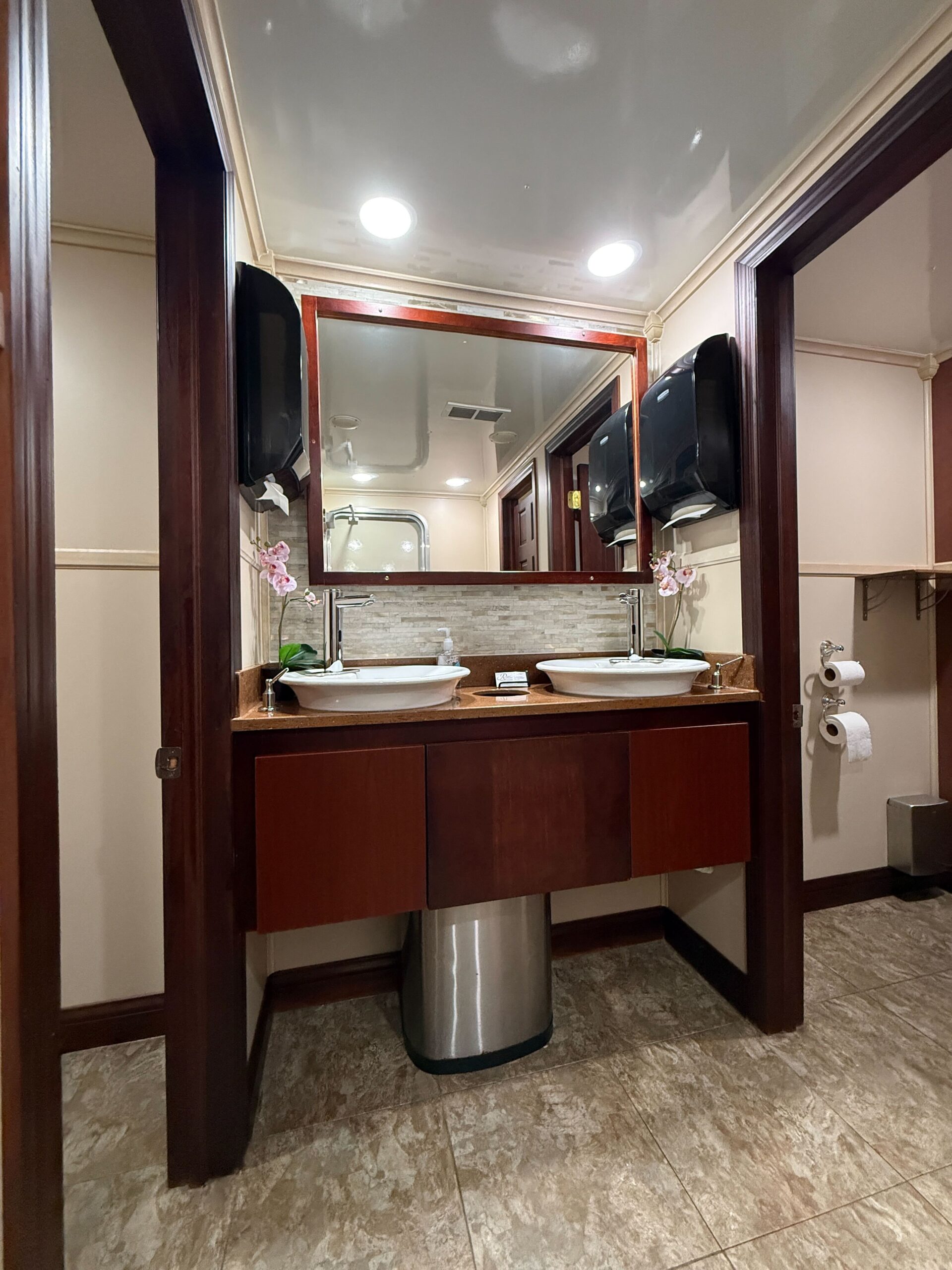 Signature Ten Stall semi-private restroom trailer at venue