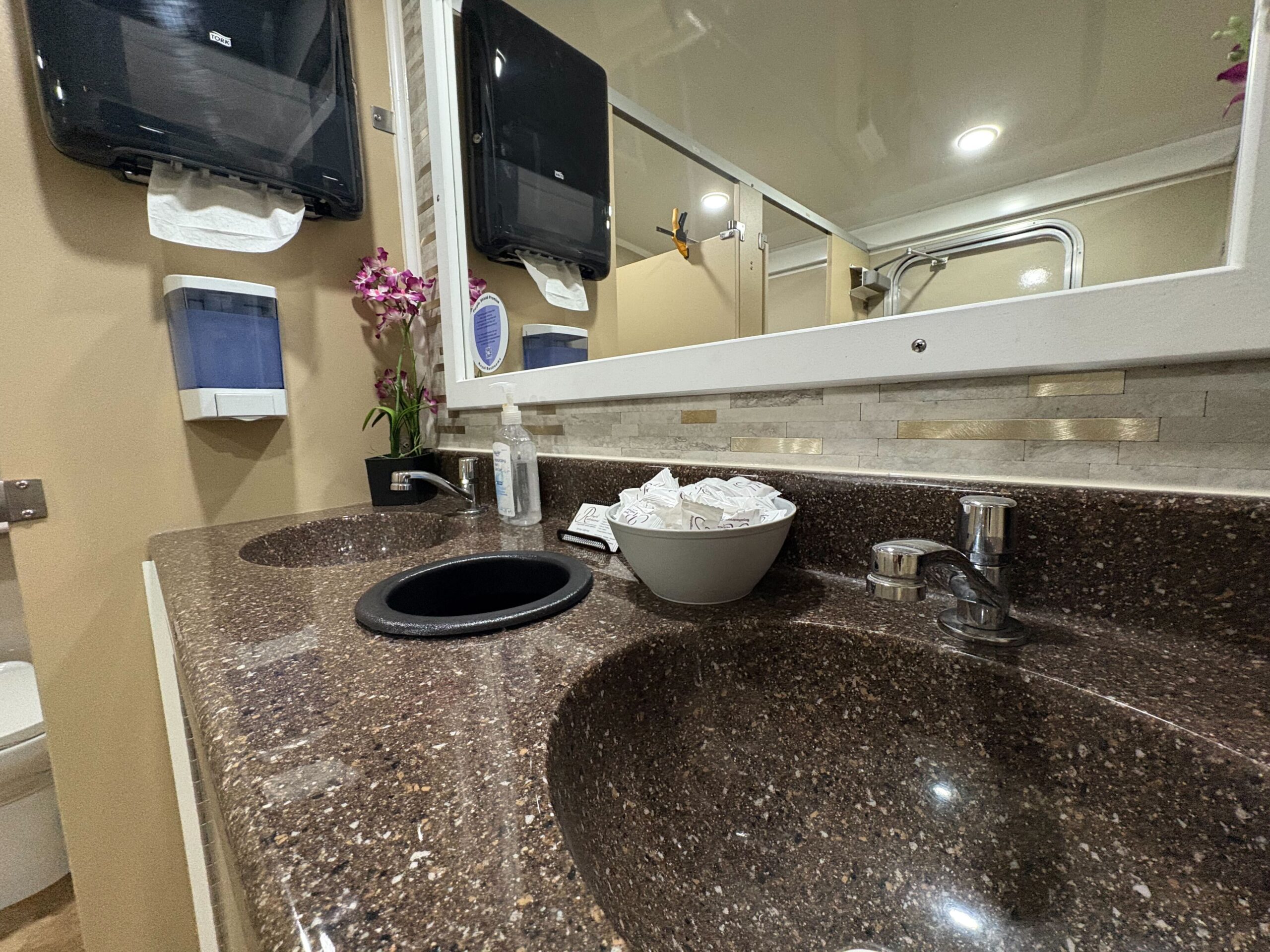 Signature Ten Stall semi-private restroom trailer exterior angle