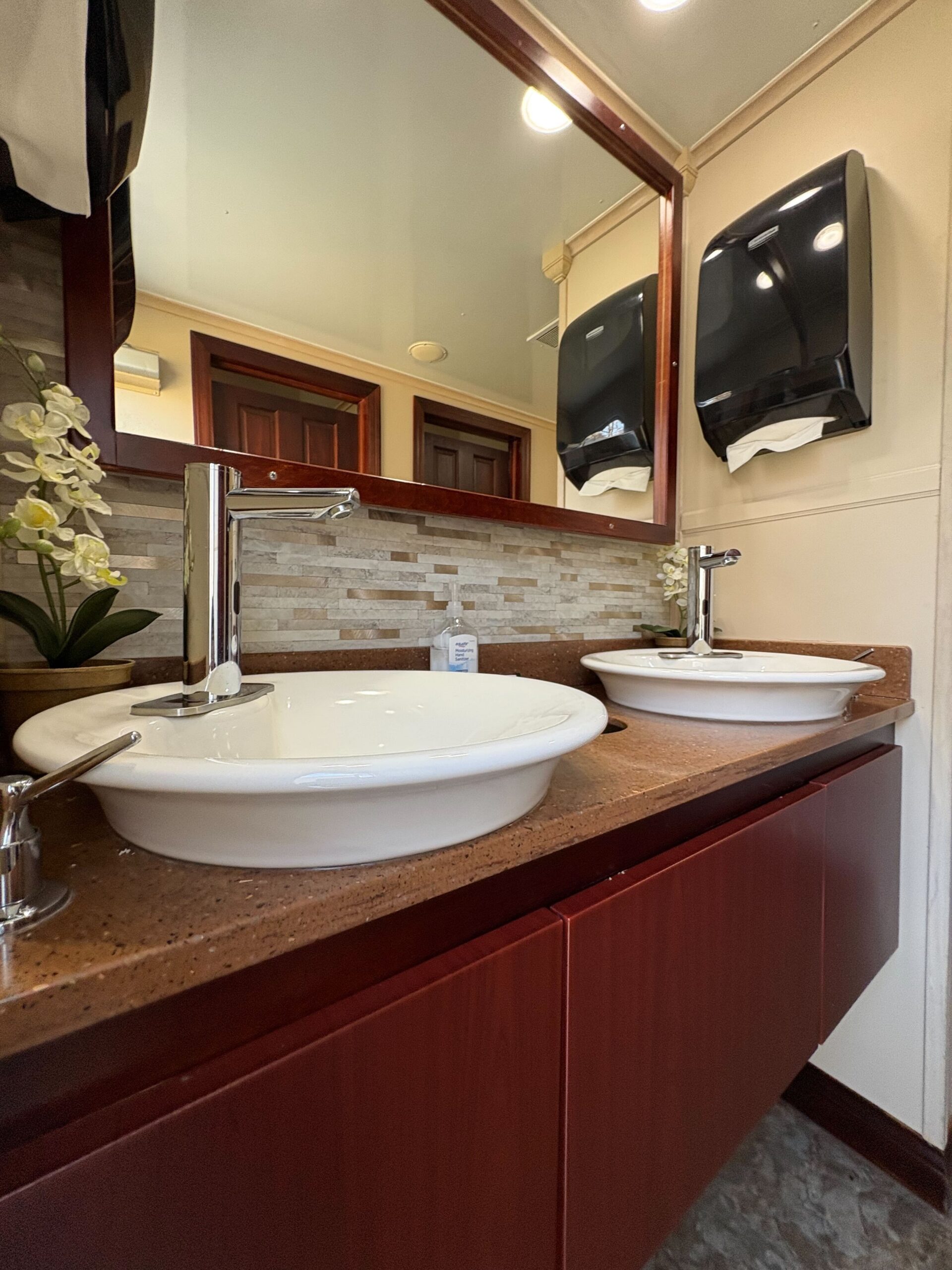 Signature Ten Stall luxury restroom trailer interior detail