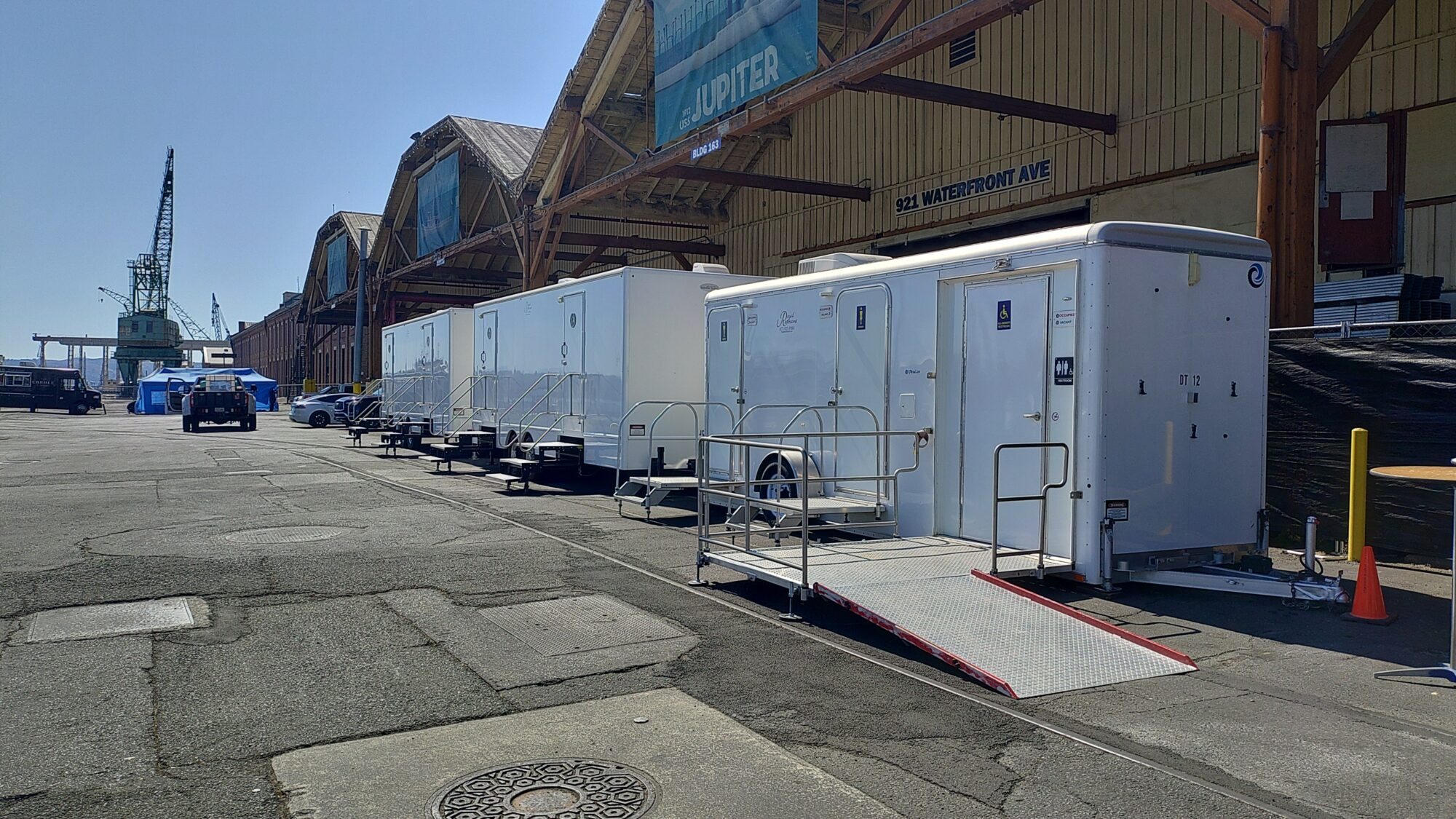 ada and 10 stall cottages at corporate event