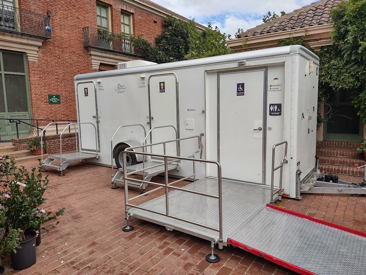 ADA 2+ Luxury Mobile Restroom — Royal Restrooms ADA + 2 Stall Trailer