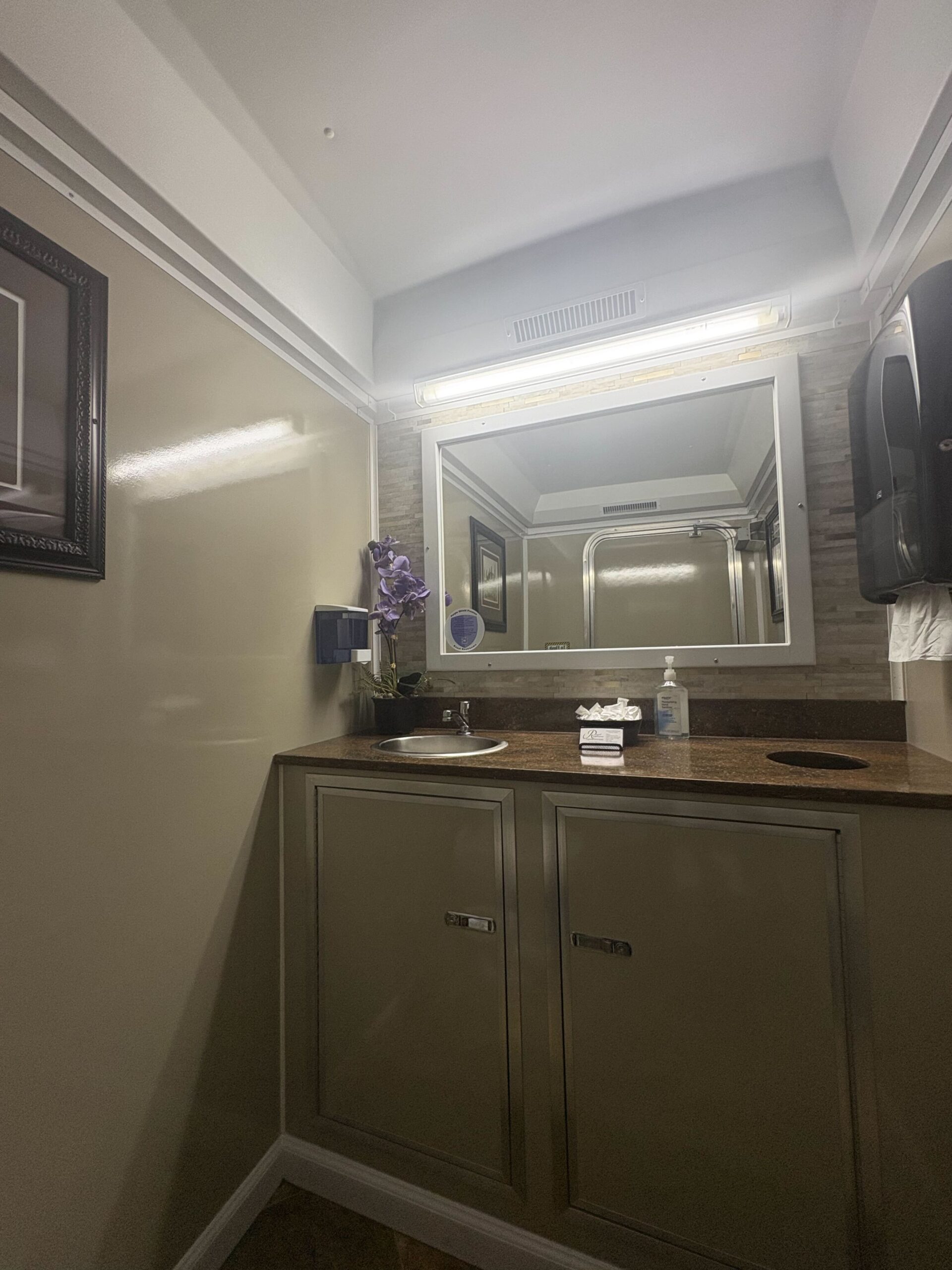 Royal Restrooms signature upgrade restroom trailer interior